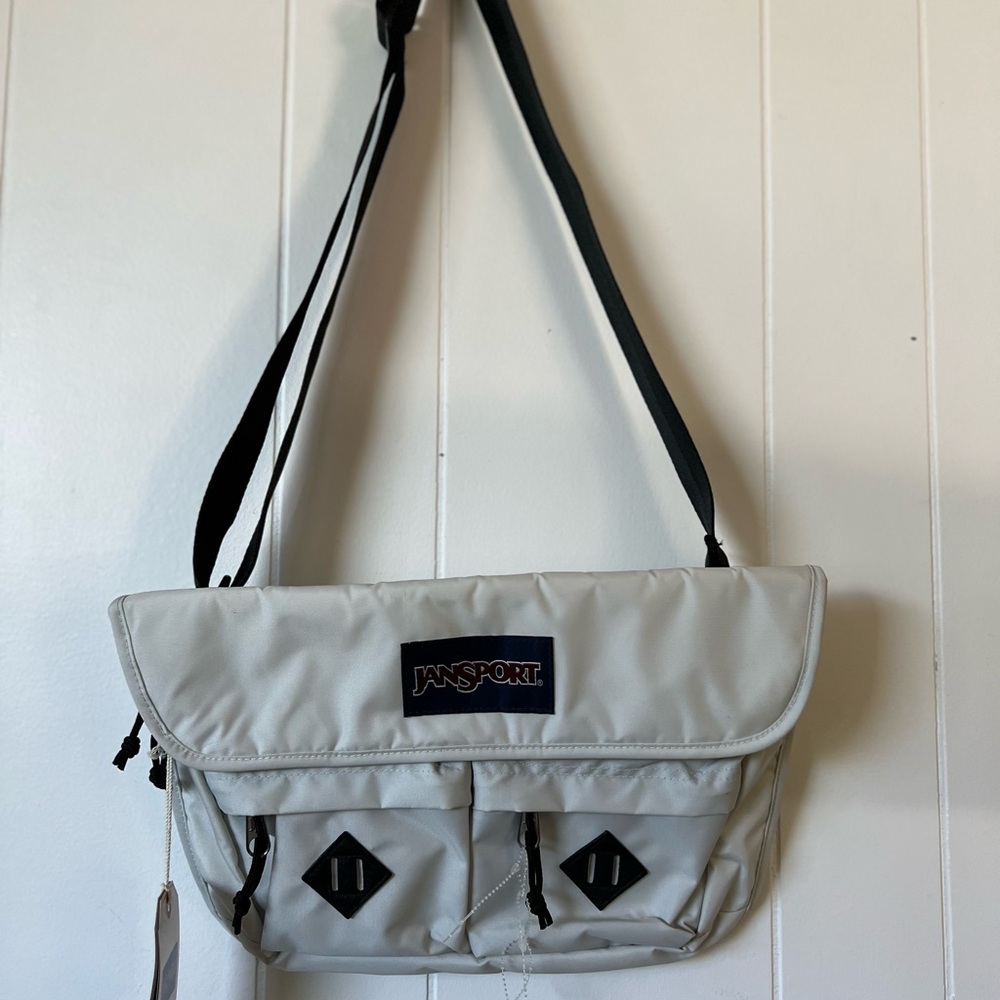 JanSport Light Gray Messenger Bag